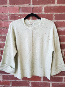 Mint Confetti Sweater