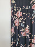 Black Floral Maxi Dress