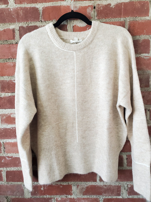 Contrast Line Sweater