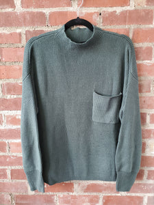 Ribbed Pocket Sweater