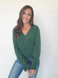 Surplice Knit Sweater