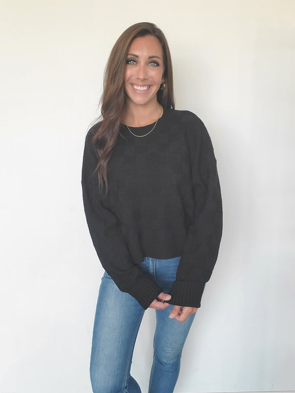 Black Square Sweater