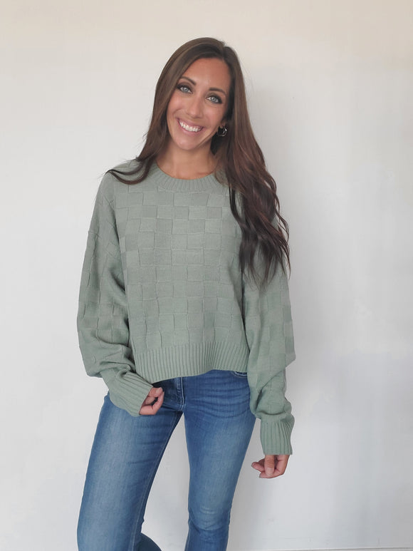 Sage Square Sweater