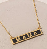 Mama Text Tag Necklace